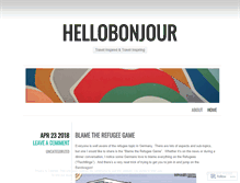 Tablet Screenshot of hellobonjour.ca